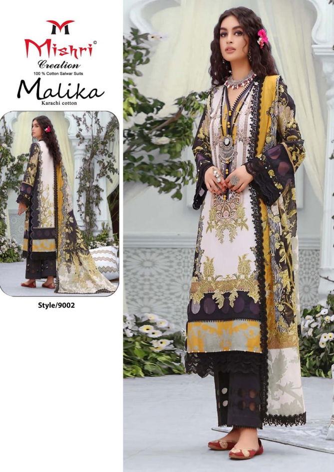 Malika Vol 9 By Mishri  Karachi Cotton Dress Material Catalog